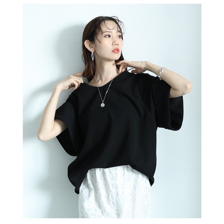 シンプルな折り返しデザインカットソー レディース ファッション | Sawa a la mode | 詳細画像16 