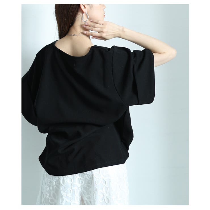 シンプルな折り返しデザインカットソー レディース ファッション | Sawa a la mode | 詳細画像28 