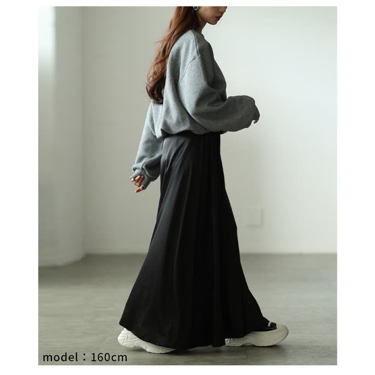 品格漂う大人ハンサムスタイルに仕上がるワイドサテンパンツ レディース ファッショ… | Sawa a la mode | 詳細画像13 