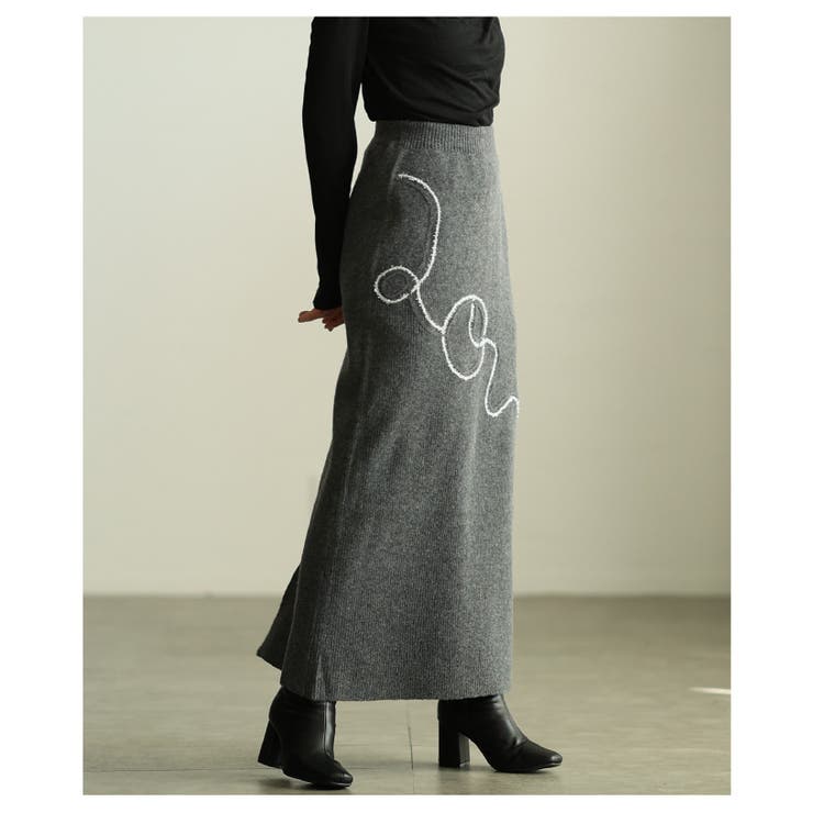 キャッチーな遊び心LOVEニットタトスカート レディース ファッション | Sawa a la mode | 詳細画像3 
