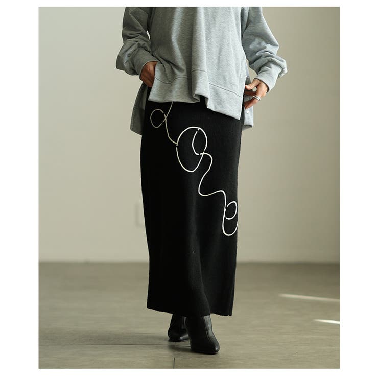 キャッチーな遊び心LOVEニットタトスカート レディース ファッション | Sawa a la mode | 詳細画像13 