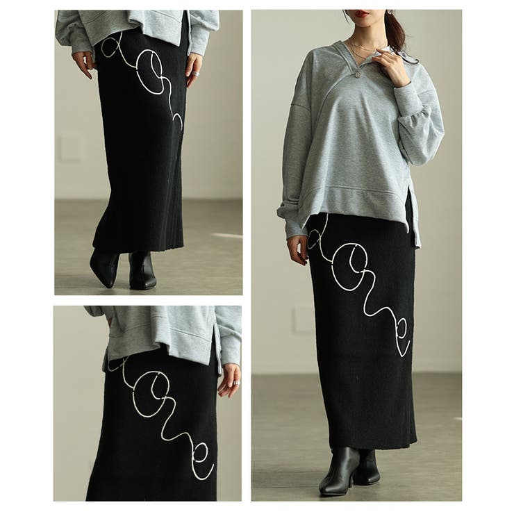 キャッチーな遊び心LOVEニットタトスカート レディース ファッション | Sawa a la mode | 詳細画像16 