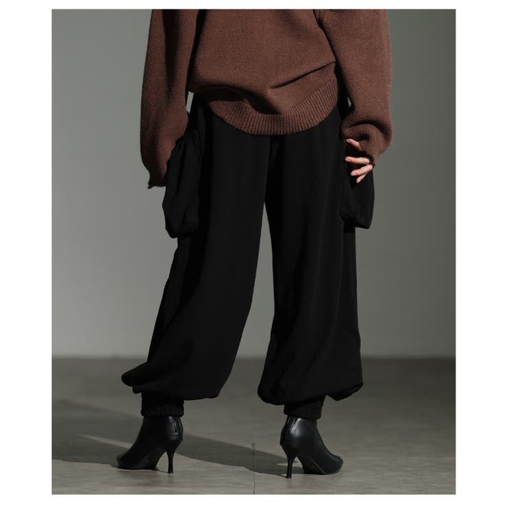 遊び心あるシルエット立体ポケットジョガーパンツ レディース ファッション | Sawa a la mode | 詳細画像8 