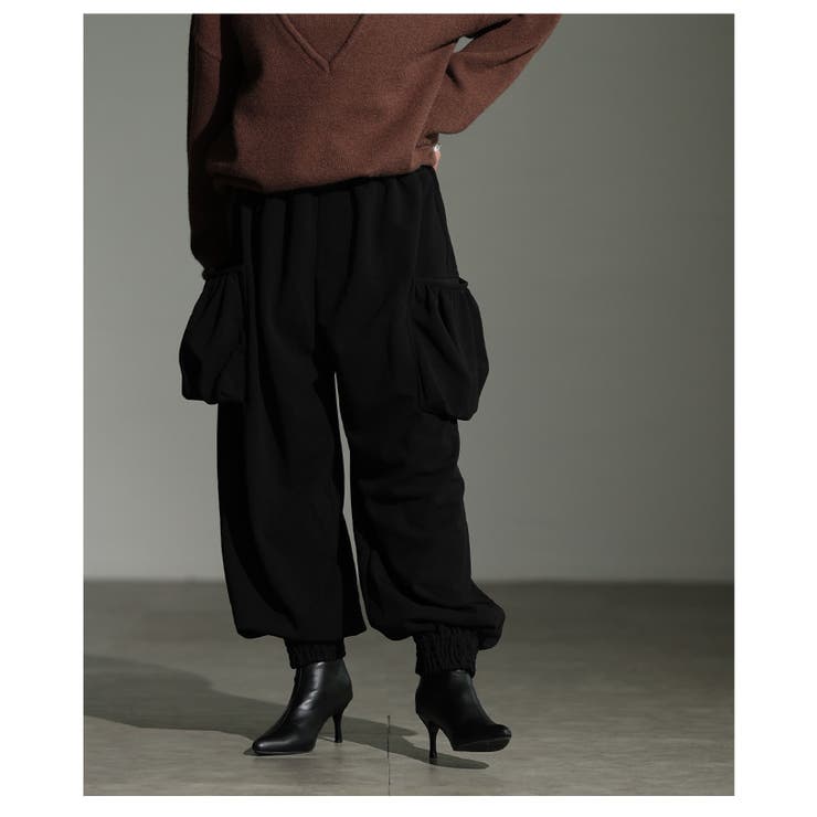 遊び心あるシルエット立体ポケットジョガーパンツ レディース ファッション | Sawa a la mode | 詳細画像13 