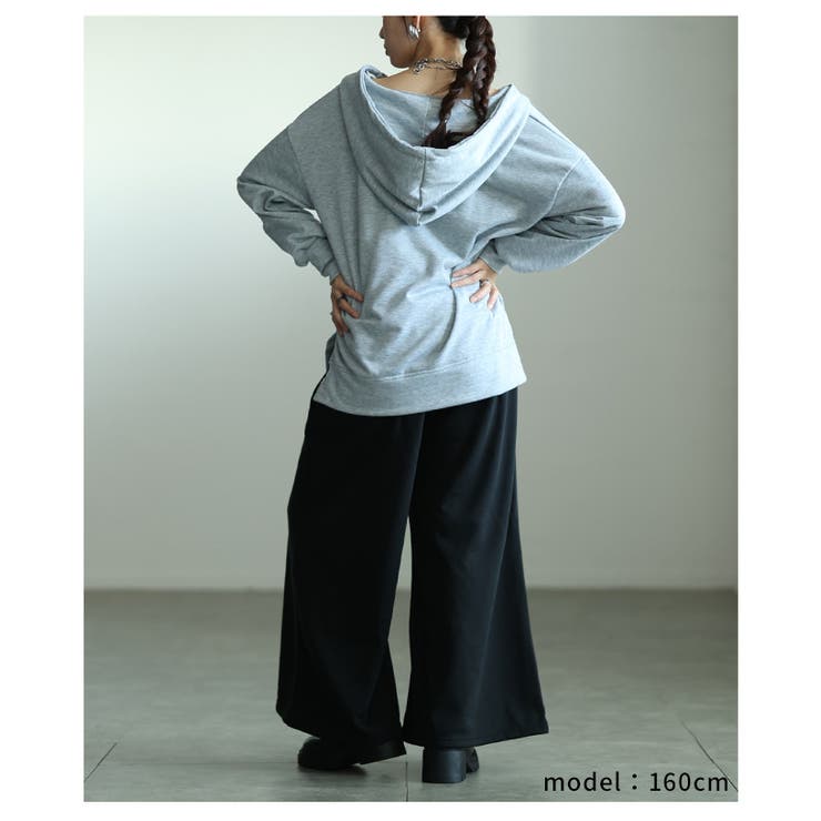 寒さに負けず暖かな穿き心地の裏起毛ワイドパンツ レディース ファッション | Sawa a la mode | 詳細画像30 