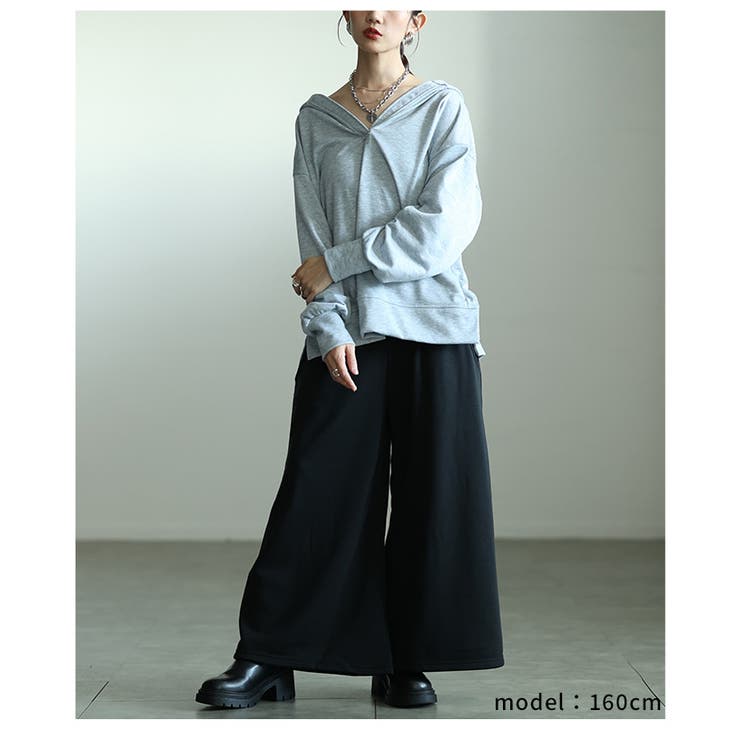 寒さに負けず暖かな穿き心地の裏起毛ワイドパンツ レディース ファッション | Sawa a la mode | 詳細画像32 