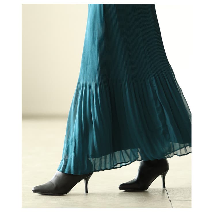 シフォンなのに暖かい裏フリースプリーツスカート レディース ファッション | Sawa a la mode | 詳細画像25 