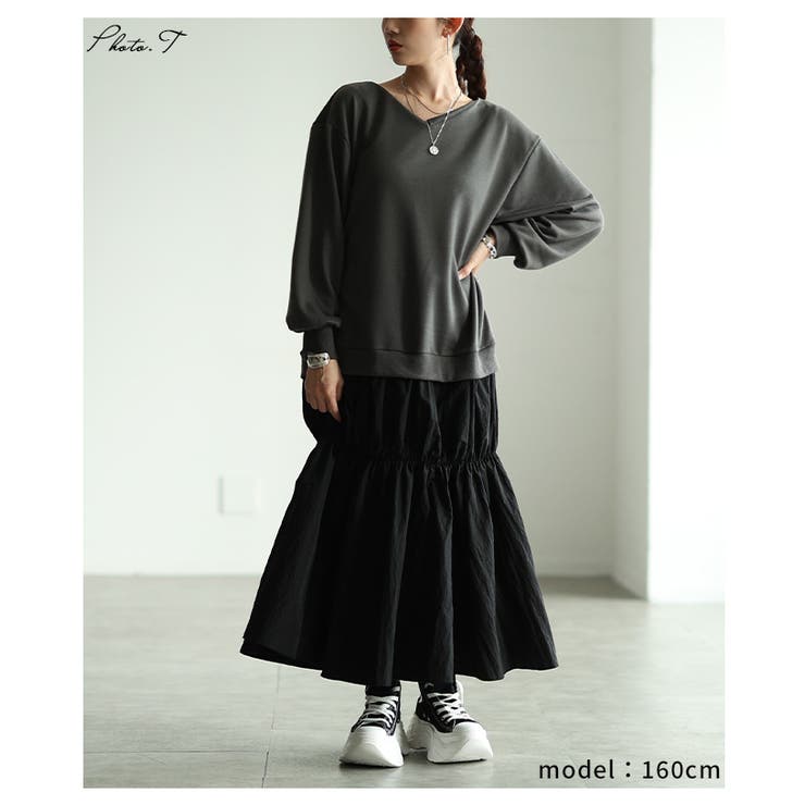 裾が揺れるティアードフレアのドッキングワンピース レディース ファッション | Sawa a la mode | 詳細画像2 