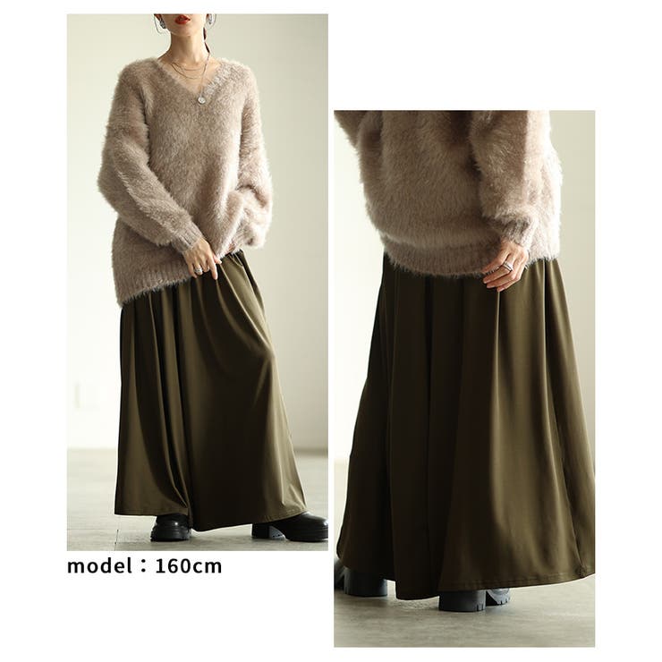 まるでスカートのような美ドレープのとろみガウチョパンツ レディース ファッション | Sawa a la mode | 詳細画像7 