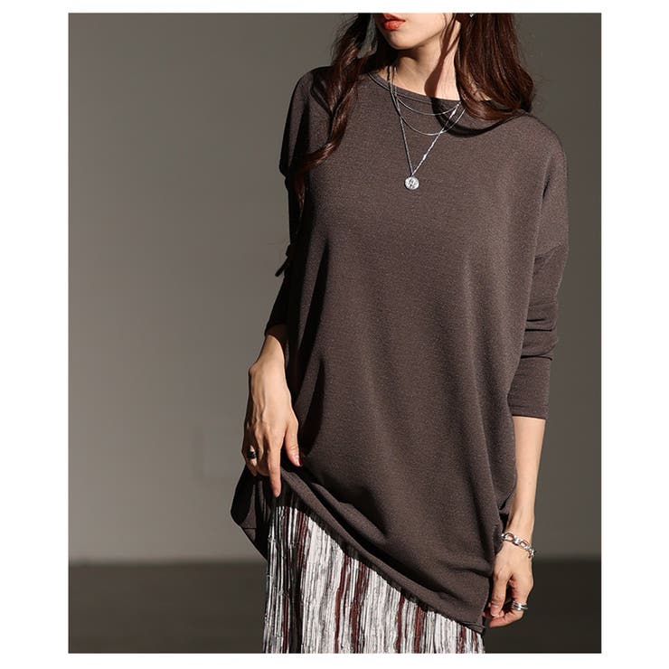 着痩せシルエットに拘ったコクーンカットソー レディース ファッション | Sawa a la mode | 詳細画像9 