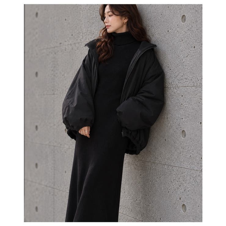 羽織るだけでこなれるビッグシルエット中綿アウター レディース ファッション | Sawa a la mode | 詳細画像4 