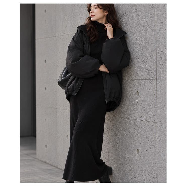 羽織るだけでこなれるビッグシルエット中綿アウター レディース ファッション | Sawa a la mode | 詳細画像7 