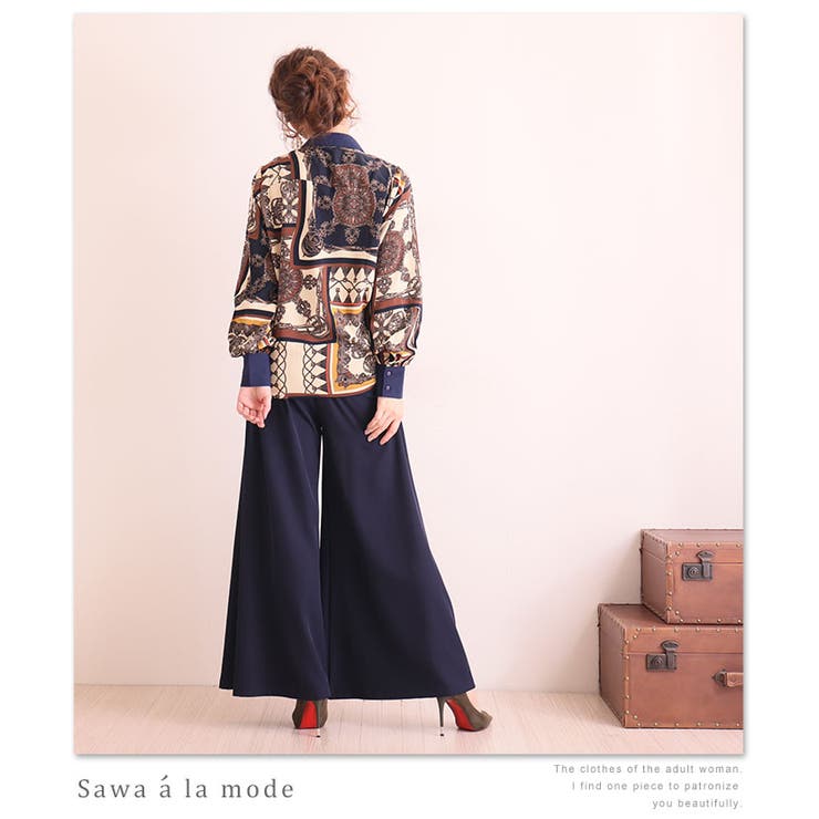 スカーフ柄が素敵なヴィンテージシャツトップス レディース ファッション トップス 品番 Slmw Sawa A La Mode サワアラモード のレディースファッション通販 Shoplist ショップリスト