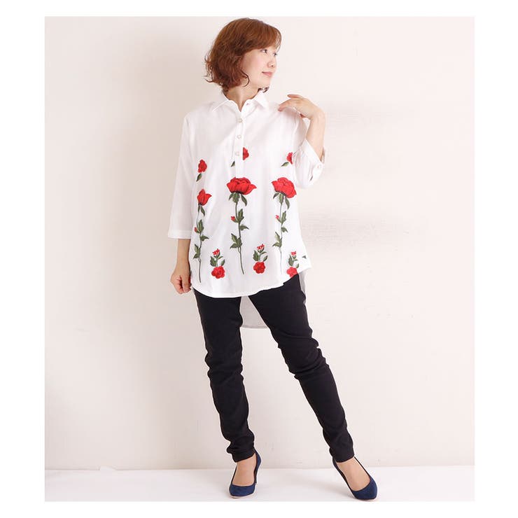 赤い薔薇の花刺繍の美しいシャツトップス バラ 花柄 品番 Slmw Sawa A La Mode サワアラモード のレディースファッション通販 Shoplist ショップリスト 赤い薔薇の花刺繍の美しいシャツトップス バラ 花柄 品番 Slmw Sawa A La Mode サワアラモード のレディースファッション通販 Shoplist ショップリスト