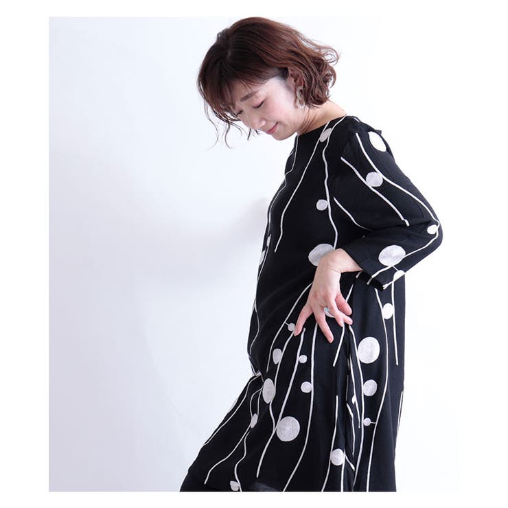 レトロなドット刺繍のチュニックワンピース レディース ファッション 品番 Slmw Sawa A La Mode サワアラモード のレディースファッション通販 Shoplist ショップリスト