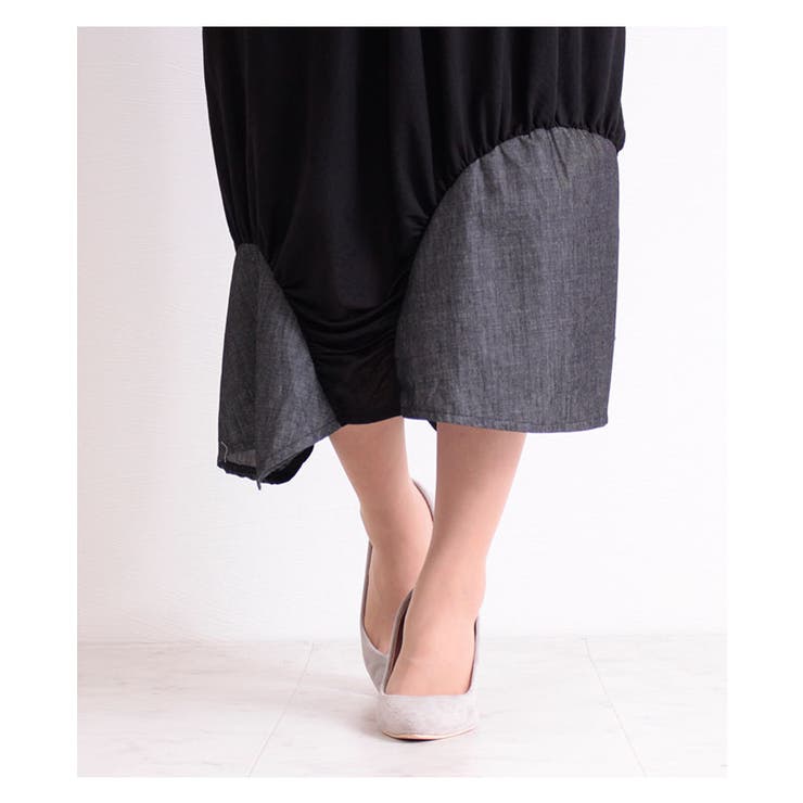 ドット模様の裾アシメワンピース レディース ファッション 品番 Slmw Sawa A La Mode サワアラモード のレディースファッション通販 Shoplist ショップリスト