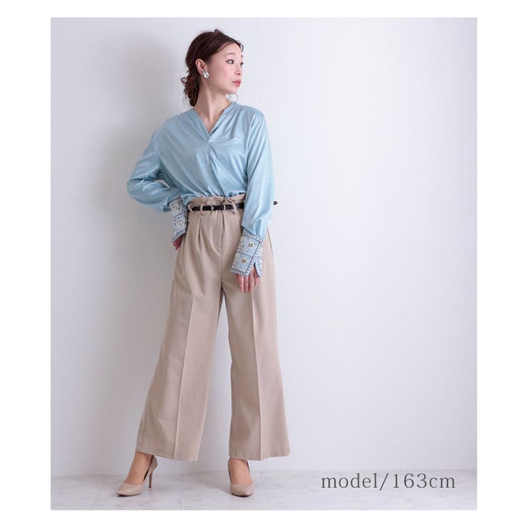 袖刺繍がエレガントなシャツブラウス レディース ファッション 品番 Slmw Sawa A La Mode サワアラモード の レディースファッション通販 Shoplist ショップリスト