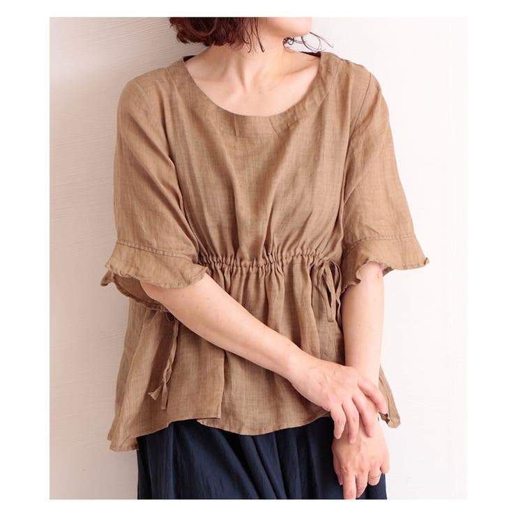 サイドリボンのコットンリネントップス レディース ファッション 品番 Slmw Sawa A La Mode サワアラモード の レディースファッション通販 Shoplist ショップリスト