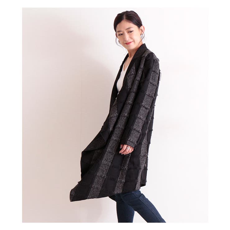 フリンジデザインのロングライトアウター アウター レディース 品番 Slmw Sawa A La Mode サワアラモード のレディース ファッション通販 Shoplist ショップリスト