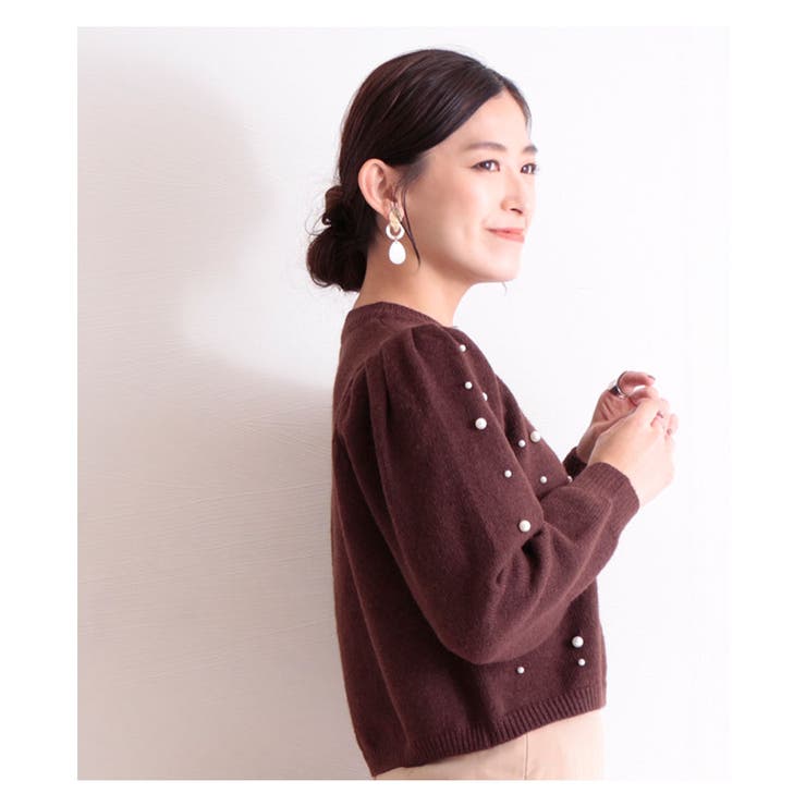 パール付きショート丈ニット レディース トップス 品番 Slmw Sawa A La Mode サワアラモード のレディースファッション通販 Shoplist ショップリスト
