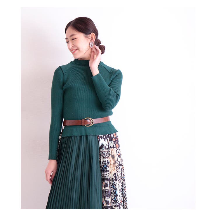 スカーフベルト付きドッキングワンピース レディース ファッション 品番 Slmw Sawa A La Mode サワアラモード のレディースファッション通販 Shoplist ショップリスト