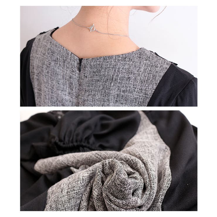 レースあしらう切替ロングワンピース レディース ファッション | Sawa a la mode | 詳細画像18 