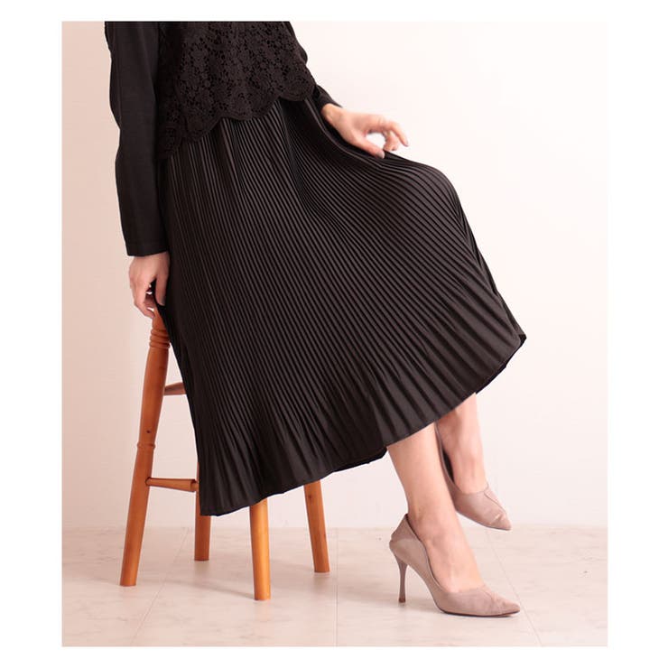 美しいプリーツの上品なワンピース ワンピース レディース 品番 Slmw Sawa A La Mode サワアラモード のレディースファッション通販 Shoplist ショップリスト