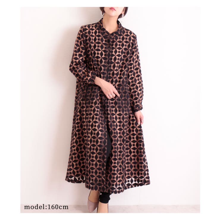 格子花柄刺繍オーガンジー重ねのシャツワンピース レディース ファッション 品番 Slmw Sawa A La Mode サワアラモード のレディースファッション通販 Shoplist ショップリスト