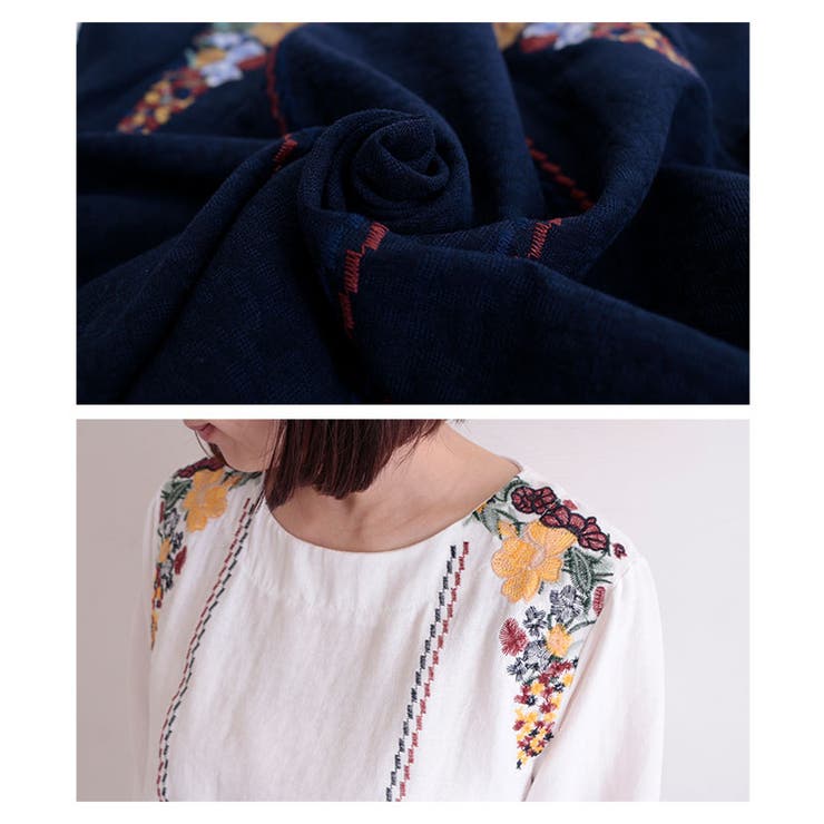 フォークロア調の花刺繍ブラウス レディース ファッション 品番 Slmw Sawa A La Mode サワアラモード のレディース ファッション通販 Shoplist ショップリスト