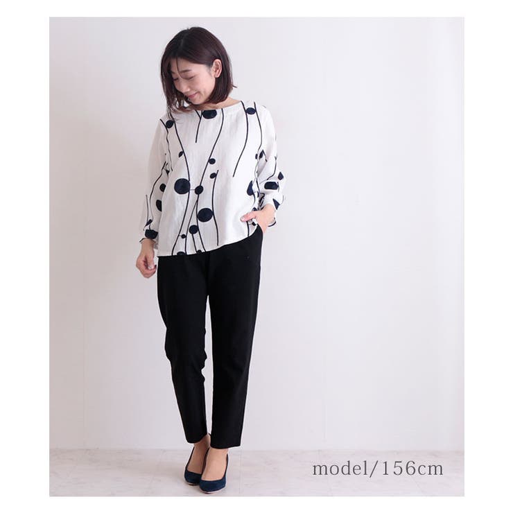 モダンなドット刺繍のプルオーバーブラウス レディース ファッション 品番 Slmw Sawa A La Mode サワアラモード の レディースファッション通販 Shoplist ショップリスト