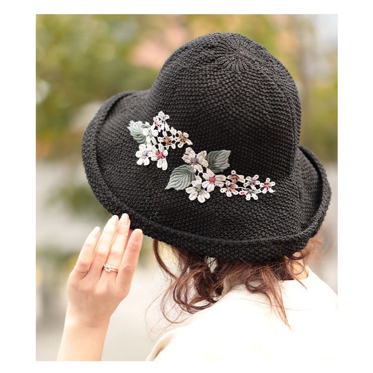 持ち運べる可憐な花モチーフのペーパーハット レディース ファッション | Sawa a la mode | 詳細画像23 