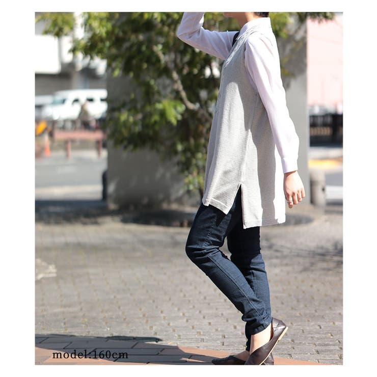 日本製スリット入り柔らかニットベスト レディース ファッション 品番 Slmw Sawa A La Mode サワアラモード の レディースファッション通販 Shoplist ショップリスト