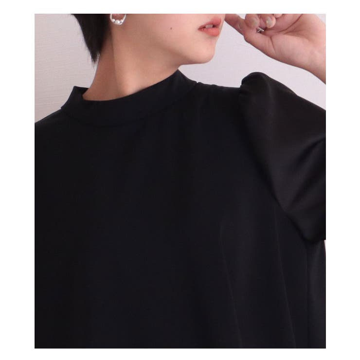モード感溢れるブラックのパフスリーブチュニック レディース ファッション | Sawa a la mode | 詳細画像10 