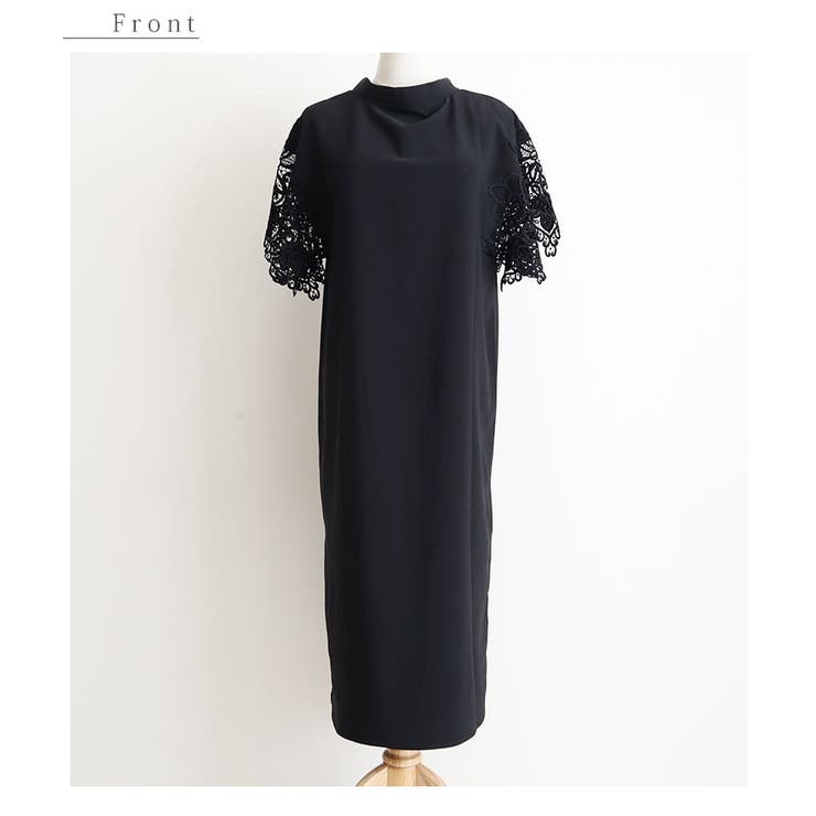 美しい袖レースのブラックワンピース レディース ファッション | Sawa a la mode | 詳細画像28 