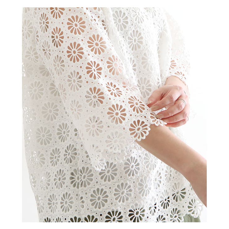 マーガレットモチーフの花レースブラウス レディース ファッション 品番 Slmw Sawa A La Mode サワアラモード のレディースファッション通販 Shoplist ショップリスト