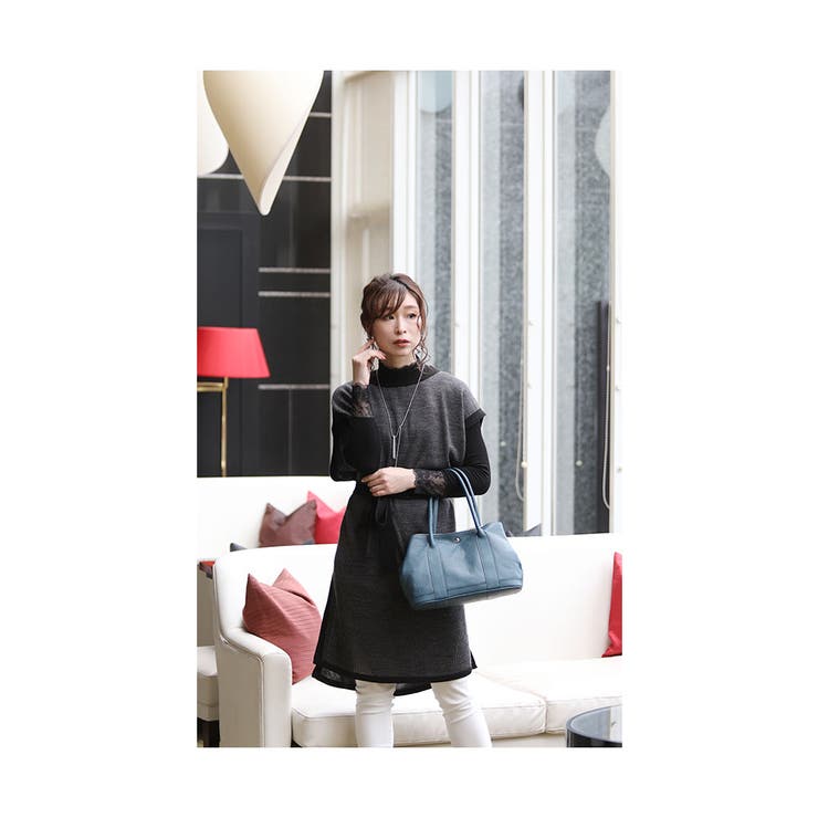大人可愛いウエストリボンの日本製ニットチュニック レディース ファッション 品番 Slmw Sawa A La Mode サワアラモード のレディースファッション通販 Shoplist ショップリスト