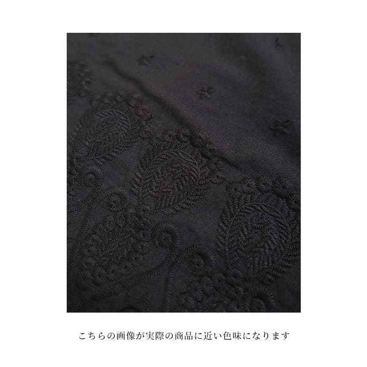 ワンピの下に穿く花刺繍レースのワイドパンツ【10月13日20時販売新作】