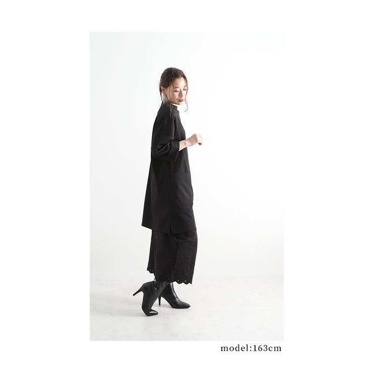 ワンピの下に穿く花刺繍レースのワイドパンツ【10月13日20時販売新作】