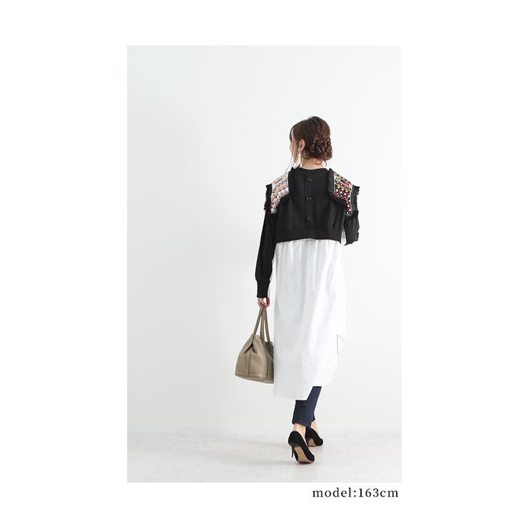 異素材ドッキングの北欧風デザインチュニック レディース ファッション 品番 Slmw Sawa A La Mode サワアラモード のレディースファッション通販 Shoplist ショップリスト