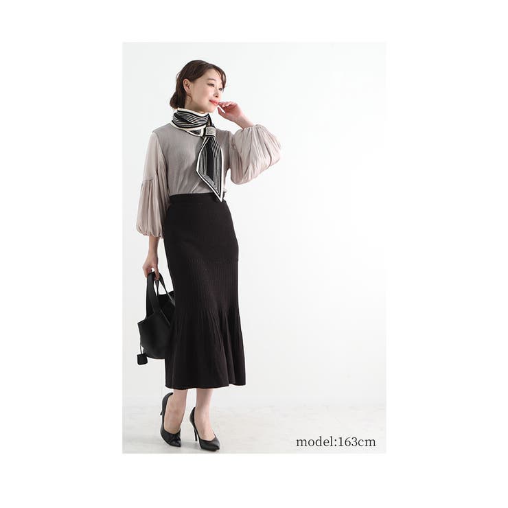 スカーフマフラー レディースファッション ニット | Sawa a la mode | 詳細画像4 