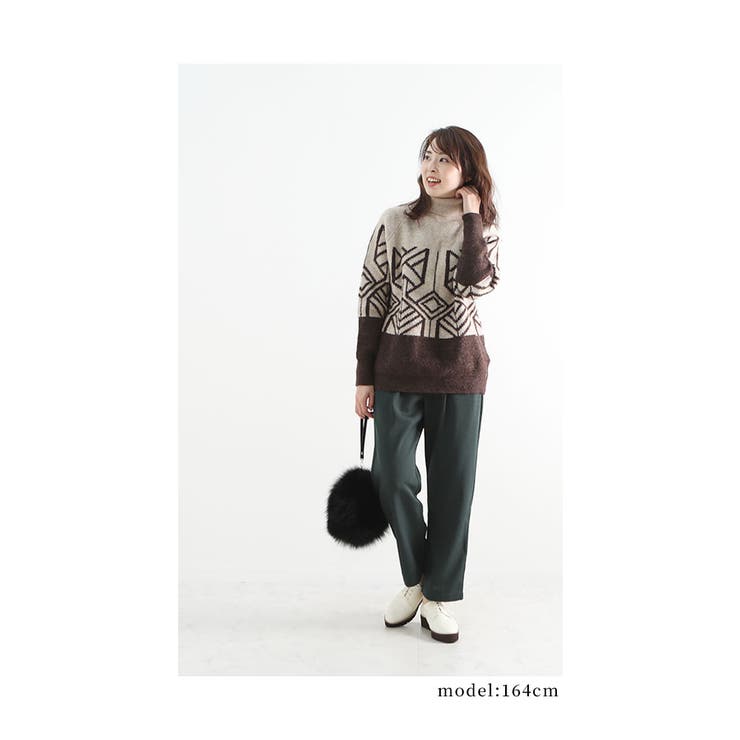 北欧風な模様がナチュラルなタートルネックニット レディース ファッション 品番 Slmw Sawa A La Mode サワアラモード のレディースファッション通販 Shoplist ショップリスト