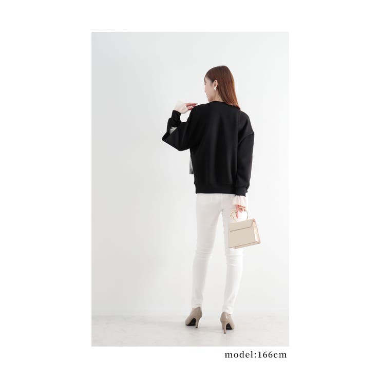 花モチーフ付き袖シアーな大人可愛いトレーナー レディース ファッション 品番 Slmw Sawa A La Mode サワアラモード のレディースファッション通販 Shoplist ショップリスト