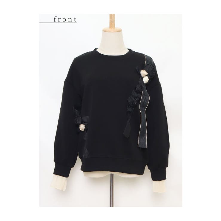 花モチーフ付き袖シアーな大人可愛いトレーナー レディース ファッション 品番 Slmw Sawa A La Mode サワアラモード のレディースファッション通販 Shoplist ショップリスト