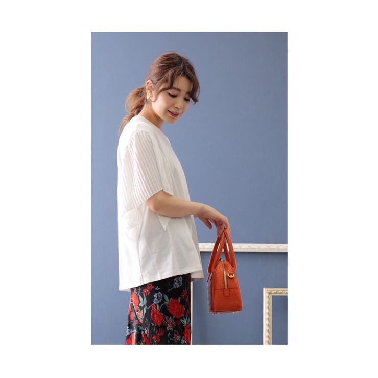 ひんやり涼しい袖プリーツ接触冷感カットソー【6月1日20時販売新作】