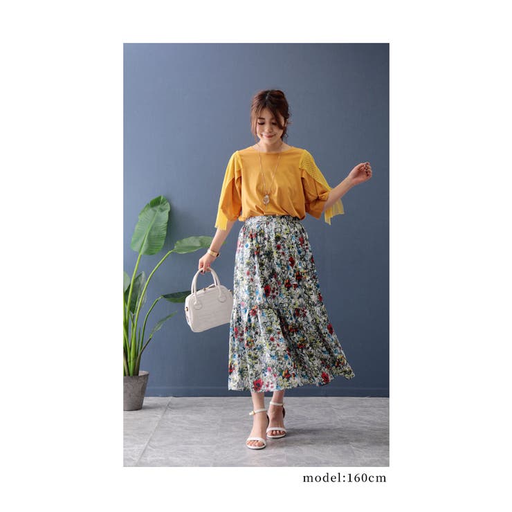 穿けば忽ち南国気分へ誘う花柄ティアードフレアスカート レディース ファッション 品番 Slmw Sawa A La Mode サワアラモード のレディースファッション通販 Shoplist ショップリスト