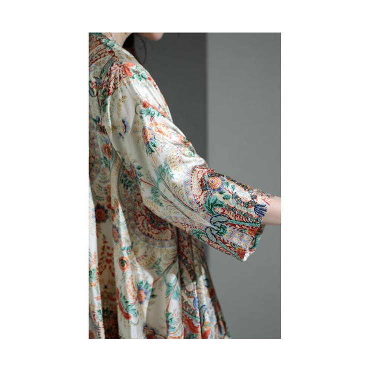 バルーンシルエットのエスニックセットアップ ベージュ ペイズリー | Sawa a la mode | 詳細画像8 