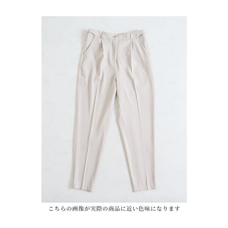 ウエストゴム隠しテーパードパンツ【7月2日20時販売新作】