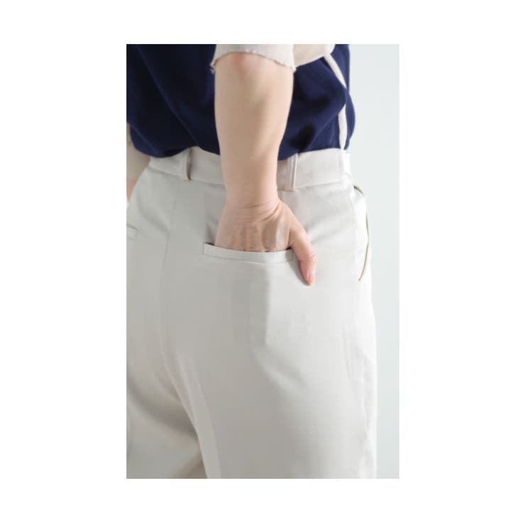 ウエストゴム隠しテーパードパンツ【7月2日20時販売新作】