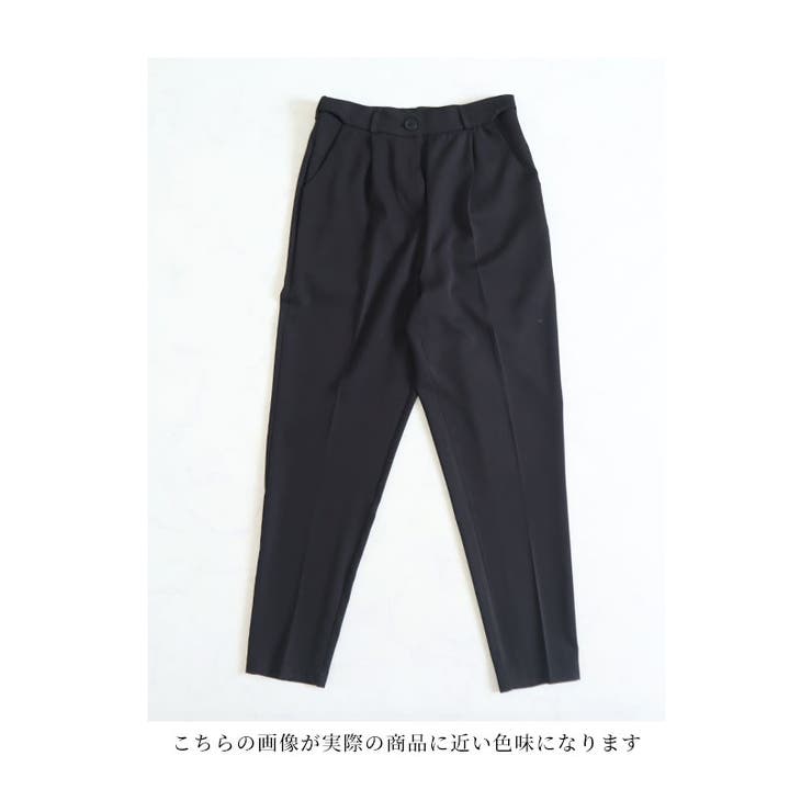ウエストゴム隠しテーパードパンツ【7月2日20時販売新作】