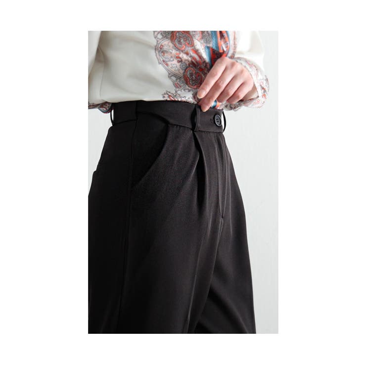 ウエストゴム隠しテーパードパンツ【7月2日20時販売新作】